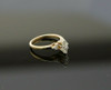 14K YG Diamond Engagement Ring with Marquise Central Stone 1.1ct tw est Size 6.5