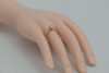 14K Yellow Gold .68 ct Diamond Solitaire H I1 Circa 1970 Ring Size 8