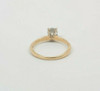 14K Yellow Gold .68 ct Diamond Solitaire H I1 Circa 1970 Ring Size 8