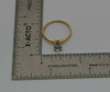 14K Yellow Gold .68 ct Diamond Solitaire H I1 Circa 1970 Ring Size 8