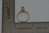 14K Yellow Gold 1/2 ct Diamond Solitaire Engagement Ring Size 5