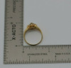 14K YG 1 ct tw Sapphire and Diamond Halo Ring Circa 1980 Size 6