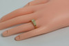 14K YG 1 ct tw. Diamond Ring with Double Split Shank Circa 1990 Size 8.5