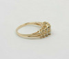 14K YG 1 ct tw. Diamond Ring with Double Split Shank Circa 1990 Size 8.5