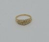 14K YG 1 ct tw. Diamond Ring with Double Split Shank Circa 1990 Size 8.5