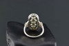 Circa 1910 Superb Platinum Edwardian Diamond 3 Stone Halo Ring, Size 5