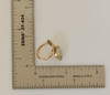 18K Yellow Gold Opal and Diamond Floral design Ring Circa 1950, Size 2