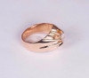 Superb 18K Rose Gold 1920's Men's 1 ct.+ Mine Cut Diamond Ring, Size 9