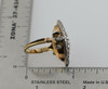 19th Century Diamond Ring, Marquise Shaped Head with Rose & Old Mine Cut Stones