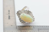 Platinum Opal and Diamond Cocktail Ring with 48 Diamonds Circa 1950 , size 8.75