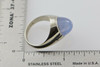 Men's 20K White Gold Star Sapphire High Dome Cabochon, 10 carat, 1960's, size 9