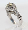 14K White Gold 2+ ct. tw. Diamond Halo Ring, size 5.25