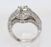 14K White Gold 2+ ct. tw. Diamond Halo Ring, size 5.25