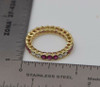 18K Yellow Gold Ruby and Diamond Eternity Band 3 ct. tw., size 6.25