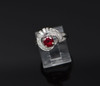 Superb Circa 1970 Platinum Ruby & Diamond Ring, Size 5