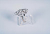 Beautiful Art Nouveau 14K White Gold Filigree Diamond Ring 1 ct. tw., size 8