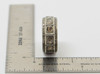Silver and Gold Native Cut Diamond Band app. 5.0 ct. tw. Size 7