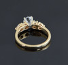 14K Yellow Gold Diamond Engagement Ring, Size 7.25