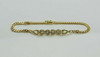 18K Yellow Gold Diamond Infinity Bracelet with 32 Round Diamonds Circa 1990