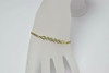 18K Yellow Gold Diamond Infinity Bracelet with 32 Round Diamonds Circa 1990