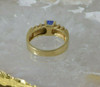 14K Yellow Gold Tanzanite and Diamond Ring 1ct+ tw Size 6 Circa 1990