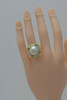 14K Yellow Mabe Pearl & Mother of Pearl Ring Size 7 Circa 1990