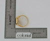 Vintage 19K Dark Yellow Gold Black Onyx Ring Art Deco Style Size 8.75 Circa 1960