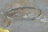 18K WG 7.5ct tw Diamond Tennis Bracelet 75 Superb Princess Cut Stones