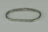 18K WG 7.5ct tw Diamond Tennis Bracelet 75 Superb Princess Cut Stones