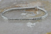 18K WG 7.5ct tw Diamond Tennis Bracelet 75 Superb Princess Cut Stones