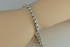 Super 14K WG 7.5 ct tw Diamond Tennis Bracelet 37 Round Diamonds Fine Quality