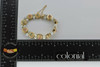 Vintage 14K Yellow Gold Pearl Ruby Turquoise Bracelet 6.75" Length Circa 1950