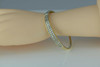 14K YG 3ct tw. Diamond Hinged Bangle with 40 Round Diamonds Circa 1980