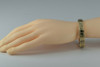 Antique Eduardian 14K Yellow Gold Enameled Hinged Bangle Bracelet Circa 1900