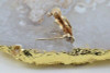 14K Yellow Gold Cupid Pin Winged Cupid with Bow and Quiver