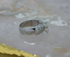 Superb 18K White Gold Marquise Engagement Ring Size 7.5