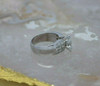 Superb 18K White Gold Marquise Engagement Ring Size 7.5