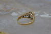 14K Yellow Gold Opal Cab Ring Size 7.25