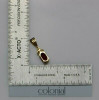 14K Yellow Gold Super Oval Ruby & Diamond Pendant