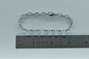 14K WG 17 ct tw Aquamarine and Diamond Bracelet 7" length Circa 1990
