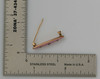 Vintage 14K Yellow Gold Pink Enamel & Pearl Bar Pin, Circa 1920