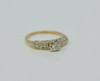 14K Yellow Gold Diamond Engagement Ring .20ct Center Size 4.5 Circa 1940