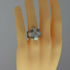 14K WG Large Man's 3.5ct tw Diamond Ring Princess app. 140 Stones Size 9.25