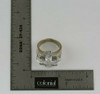 14K WG Large Man's 3.5ct tw Diamond Ring Princess app. 140 Stones Size 9.25