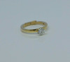 14K YG 1/2ct Diamond Solitaire Ring with Hinged Shank Size 6.5 Circa 1970