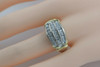 14K White and Yellow Gold Diamond Ring 0.75 ct tw Circa 1990 Size 7.25