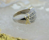 14K White and Yellow Gold Diamond Ring 0.75 ct tw Circa 1990 Size 7.25