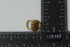 14K Yellow Gold Smoky Quartz Ring with all Wire Work Setting Circa 1950 Size 3