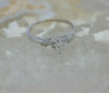 14K WG Marquise Center 1/2ct tw. Diamond Engagement Ring Size 6 Circa 1960