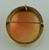 Vintage 14K Yellow Gold Portrait Cameo Pin Filigree Set Circa 1940